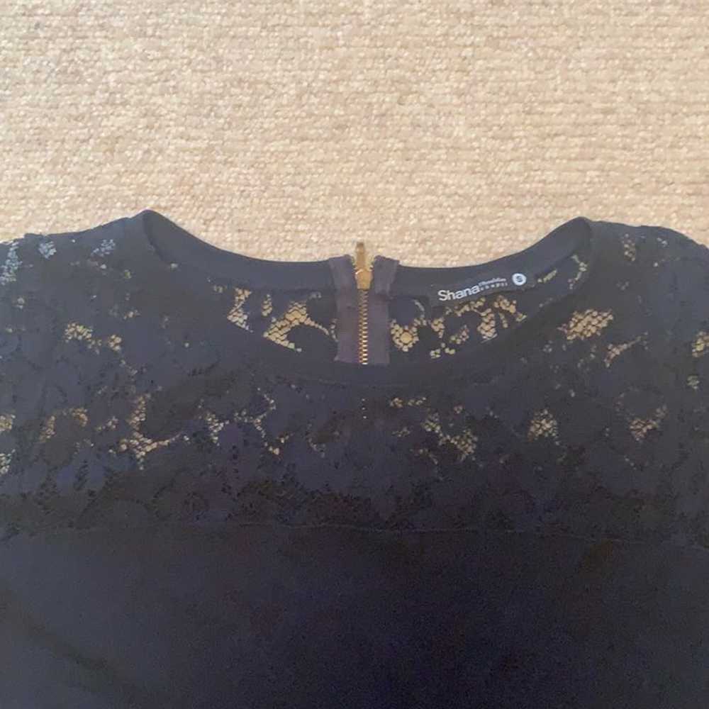 navy lace bodycon dress - image 3