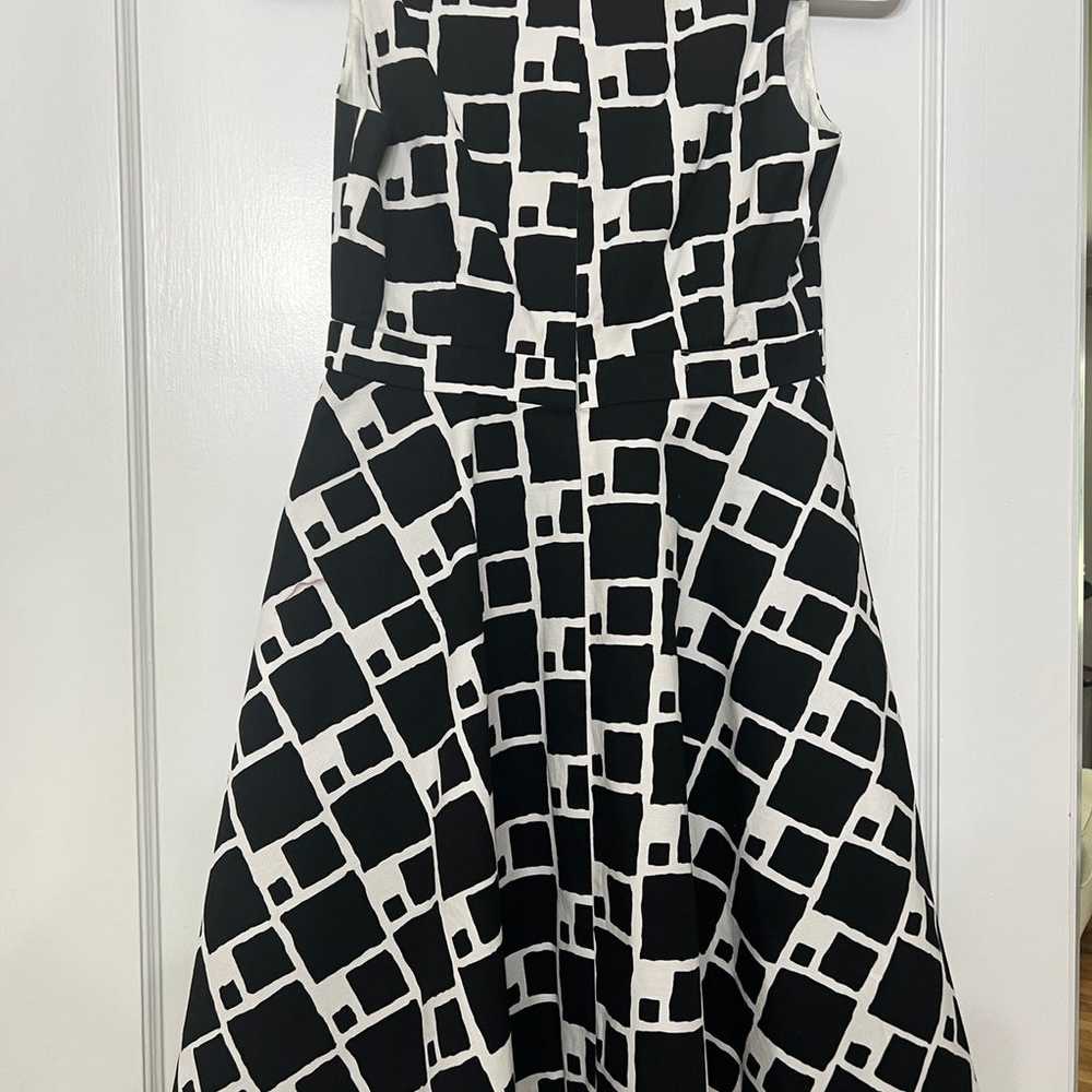 Shoshanna black and white sleeveless Aline dress … - image 6