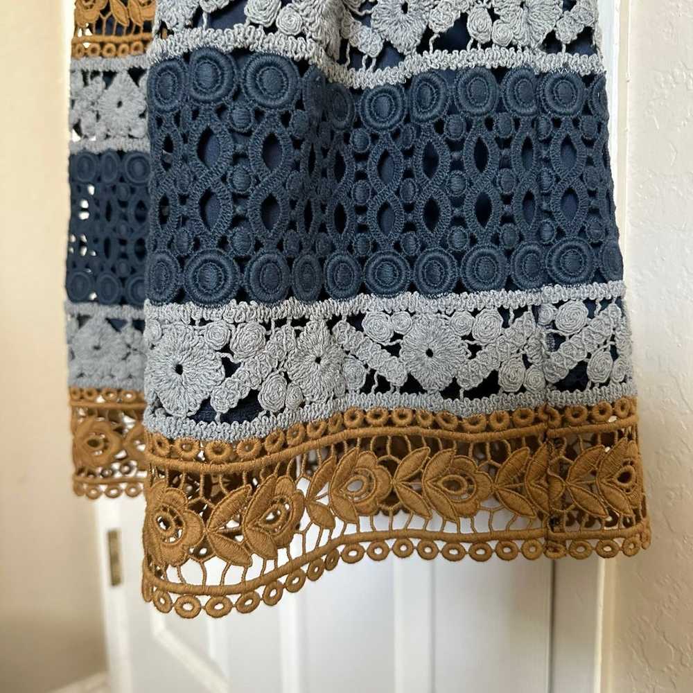 NWOT$218 Anthropologie Maeve Floral Crochet Fit &… - image 11
