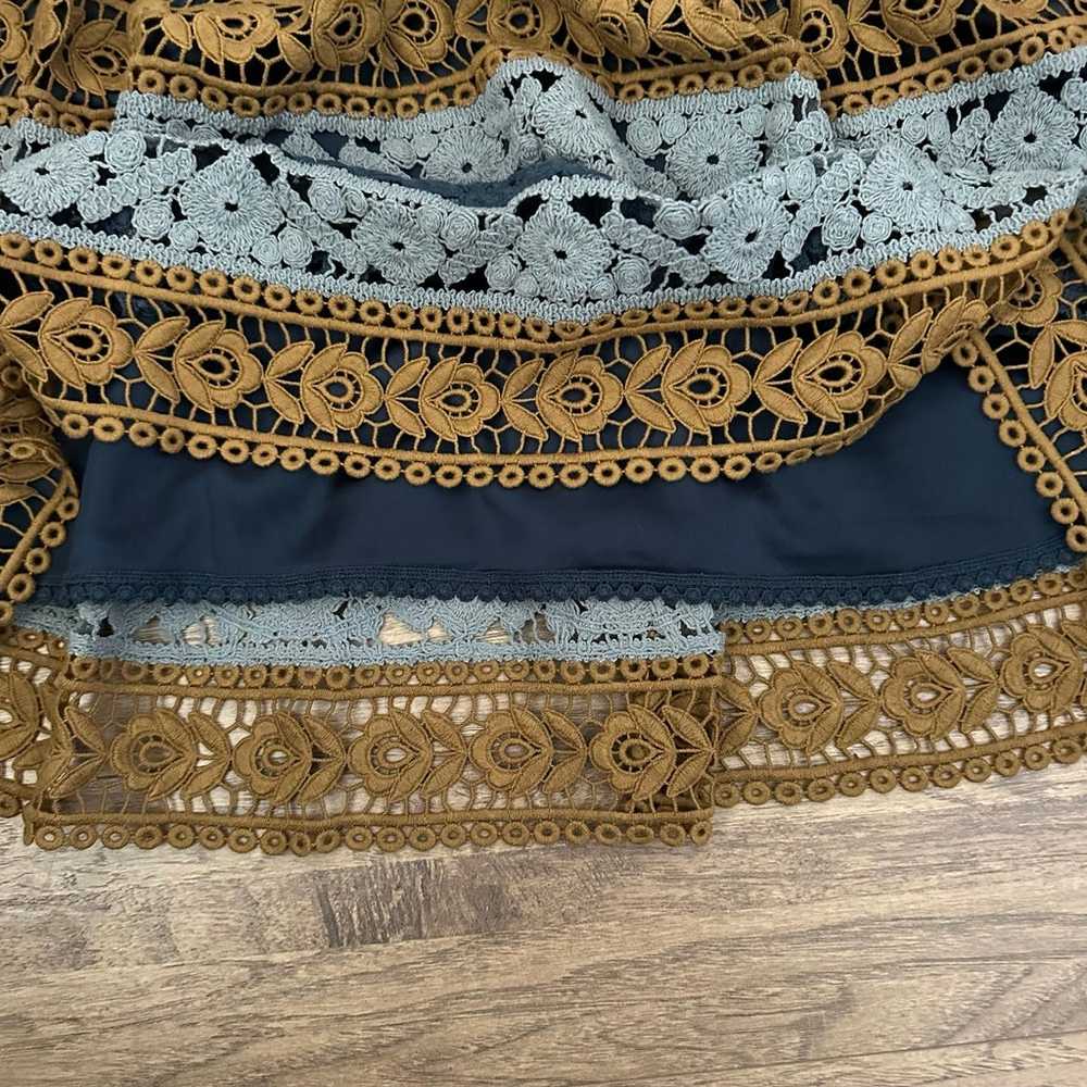 NWOT$218 Anthropologie Maeve Floral Crochet Fit &… - image 9