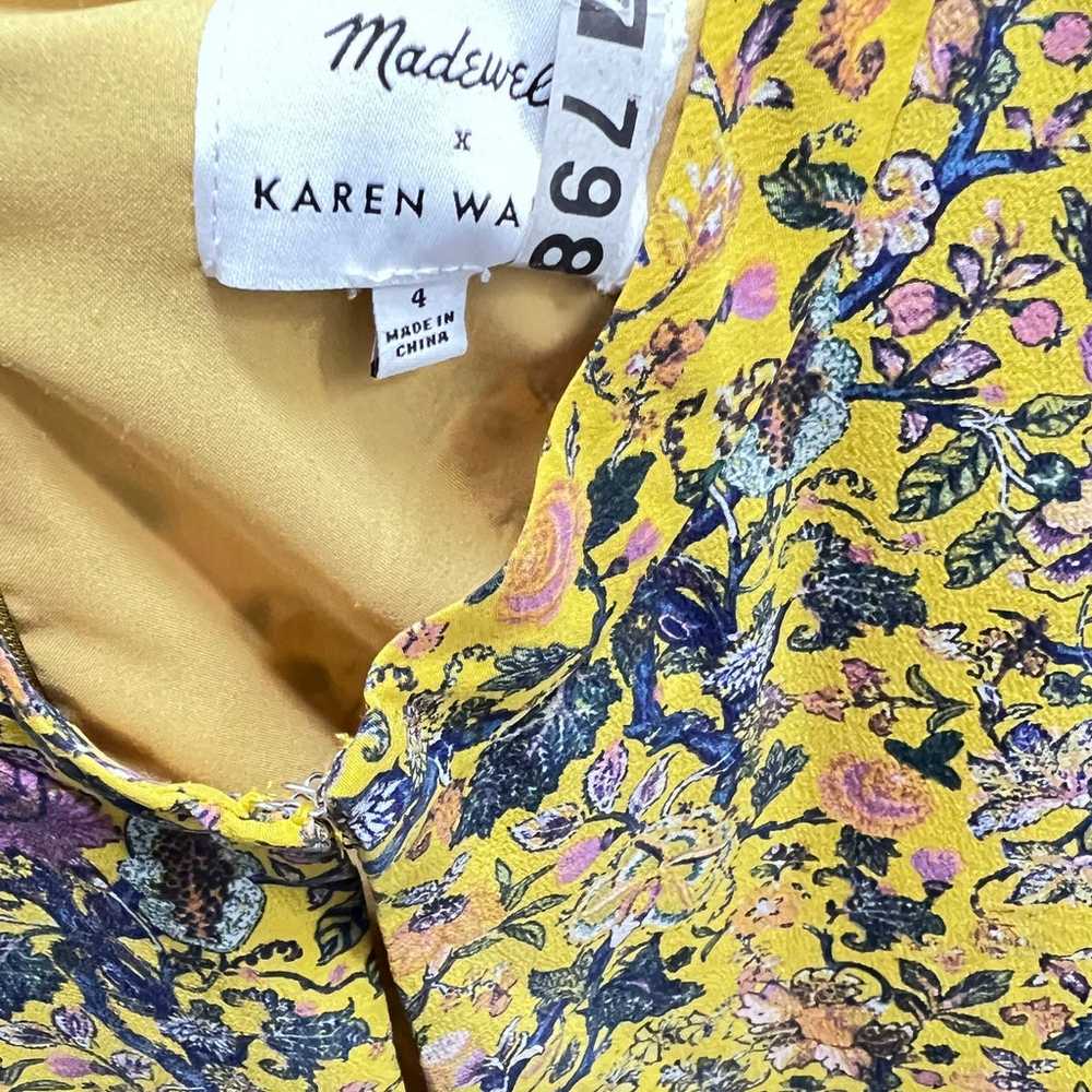 Madewell x Karen Walker Silk Floral Loretta Dress - image 6