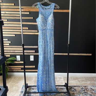 Blue Lace Prom dress - image 1