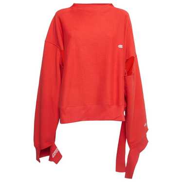 Women's Ellemenno Sweatshirt Hoodie V-Neck Soft XLARGE Red PRE-OWNED