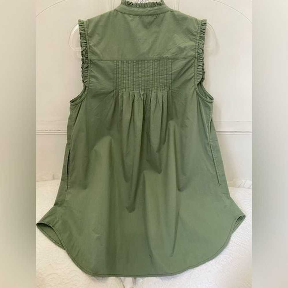 Free People Green Pin Tuck Babydoll Dress! Small.… - image 5