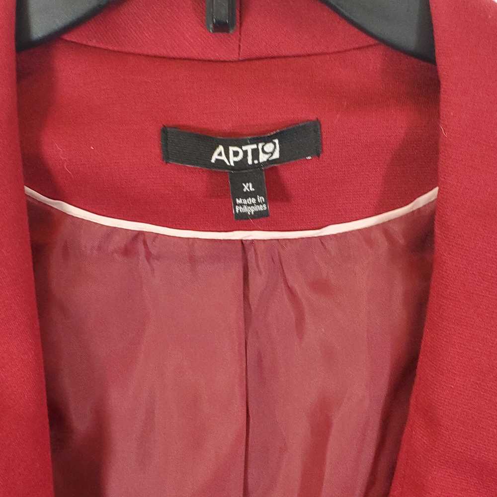 APT 9 Women Red Blazer Jacket XL NWT - image 3