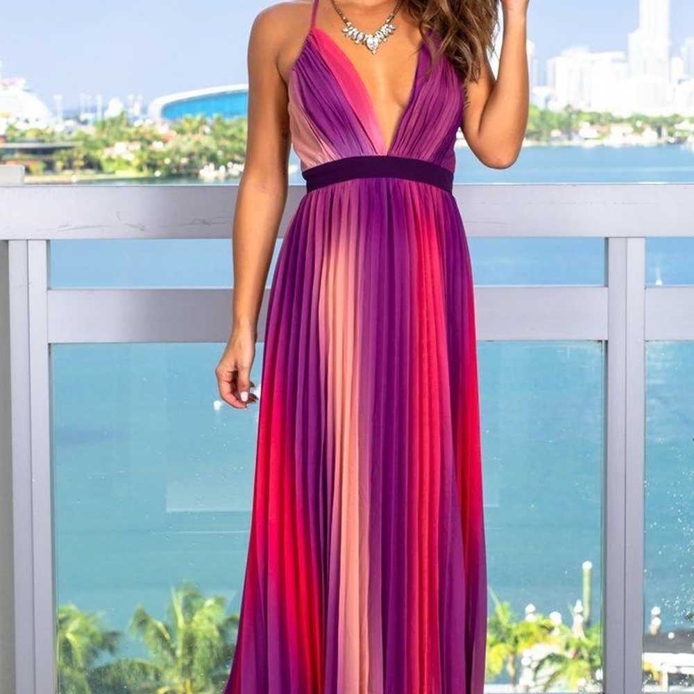 Purple Ombre Semi-Formal maxi dress - image 1