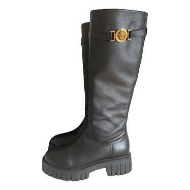 Versace Leather riding boots