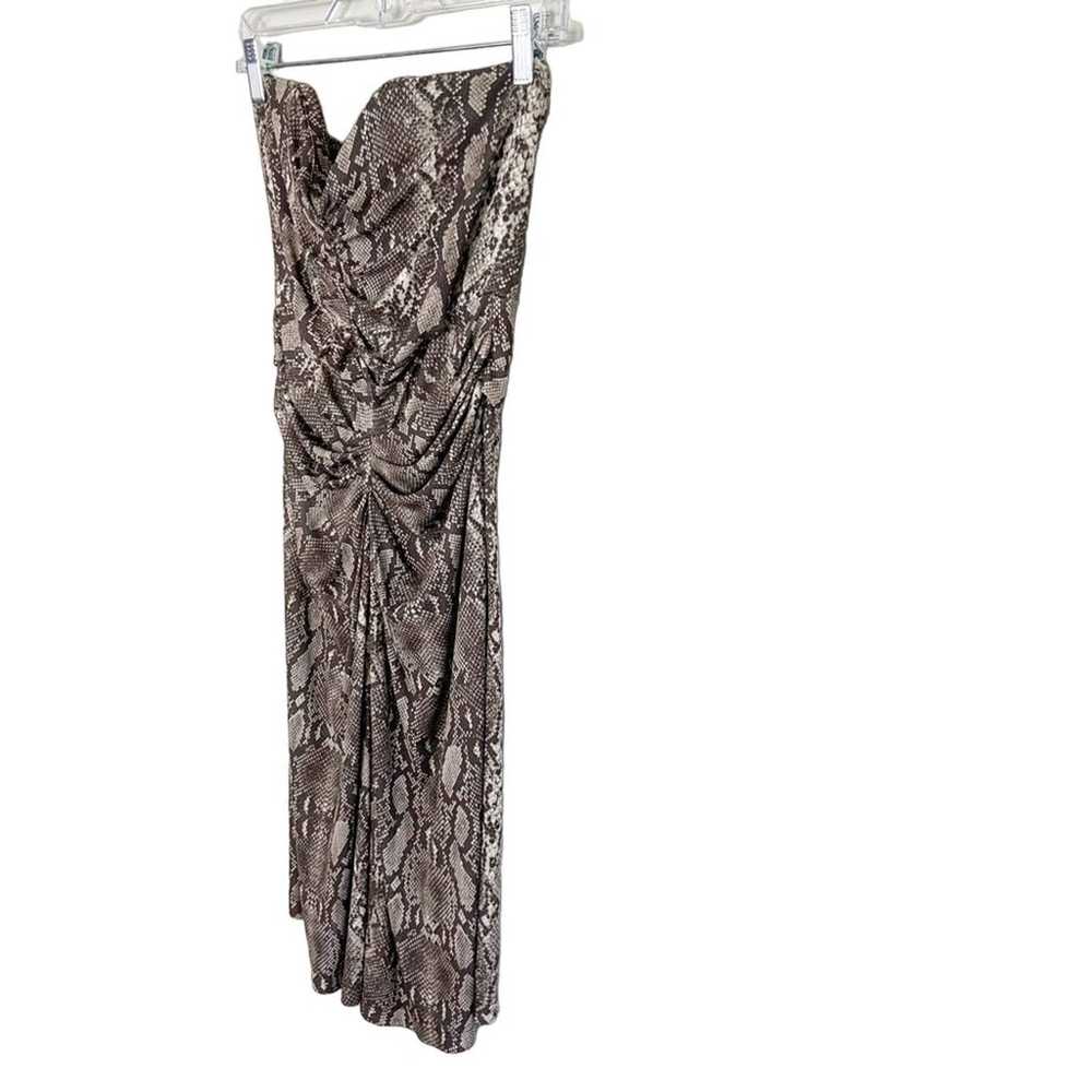 MICHAEL KORS Strapless Snakeskin Dress, 4 - image 3