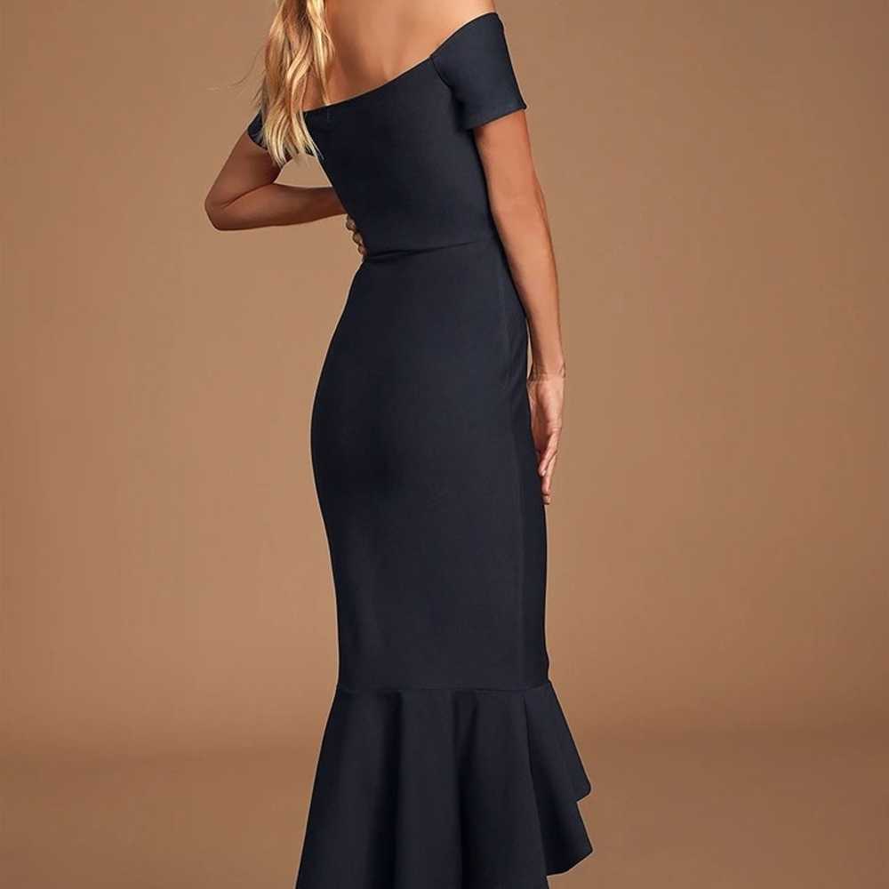 How Much I Care Midnight Blue Off-the-Shoulder Mi… - image 3