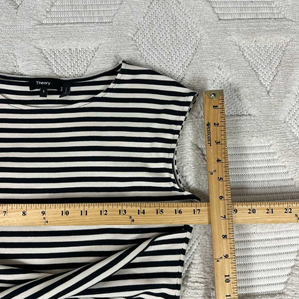 Theory Dress Small  Stripe  Sleeveless Twist-Fron… - image 10