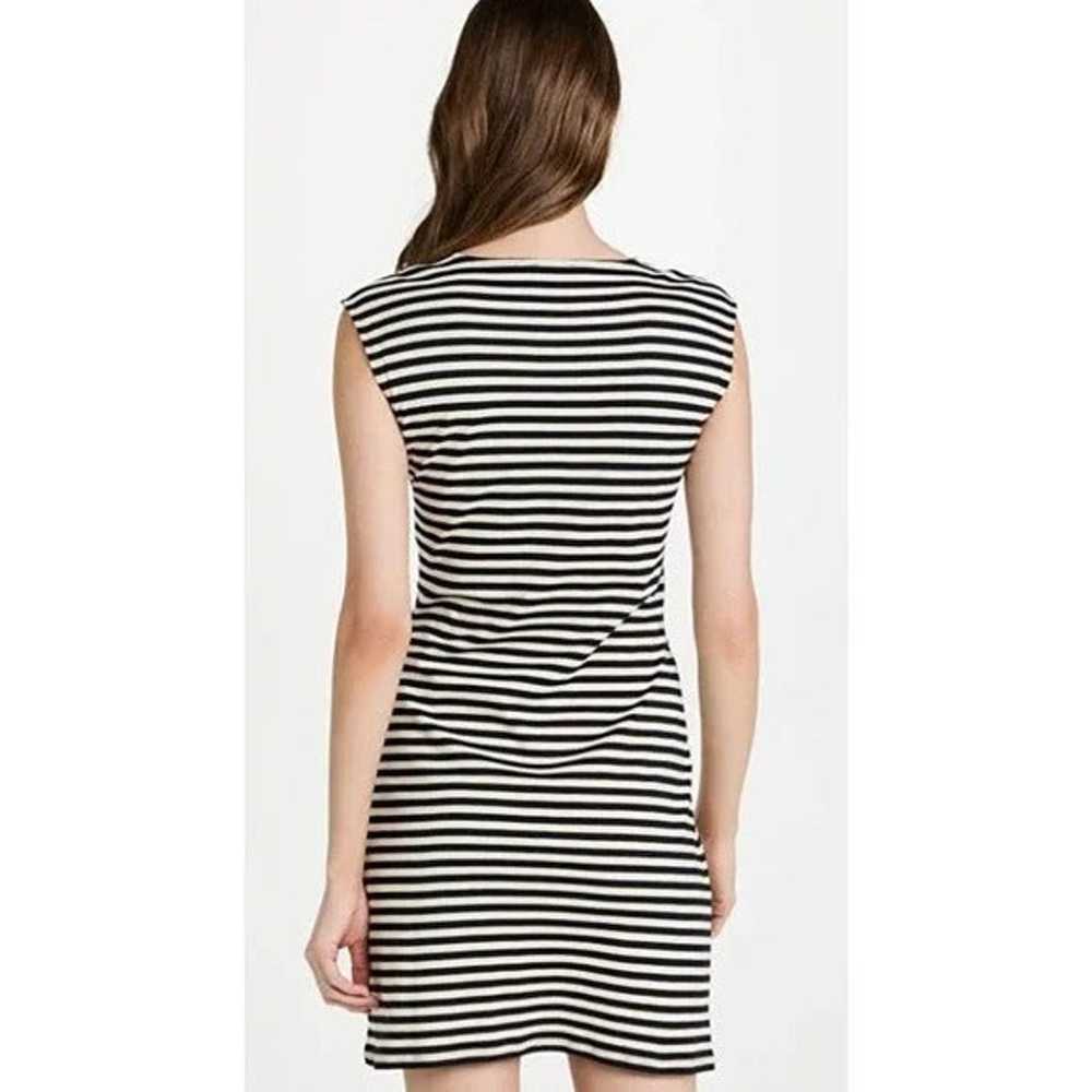 Theory Dress Small  Stripe  Sleeveless Twist-Fron… - image 3