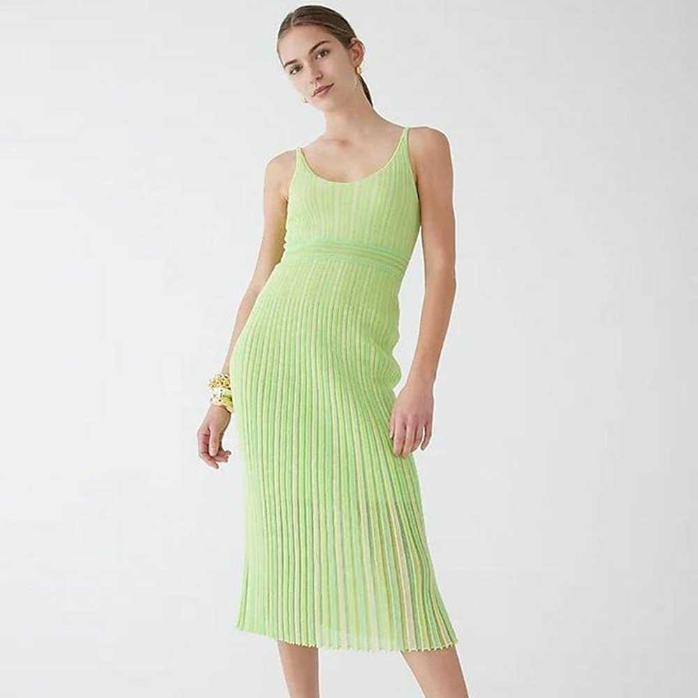 J Crew Limited-edition midi striped sweater-dress… - image 2