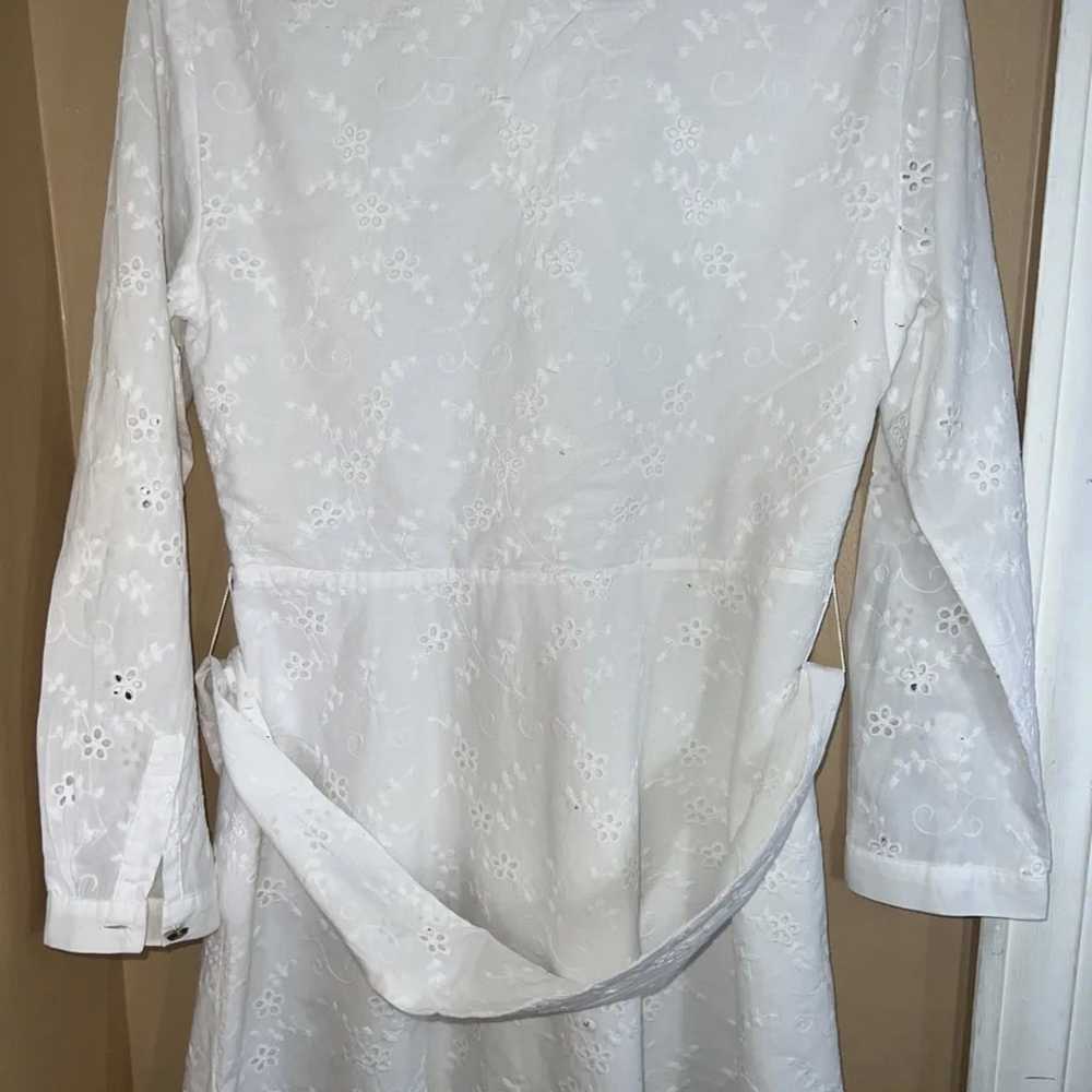 ZARA DRESS WITH CUTWORK EMBROIDERY OYSTER WHITE S… - image 7