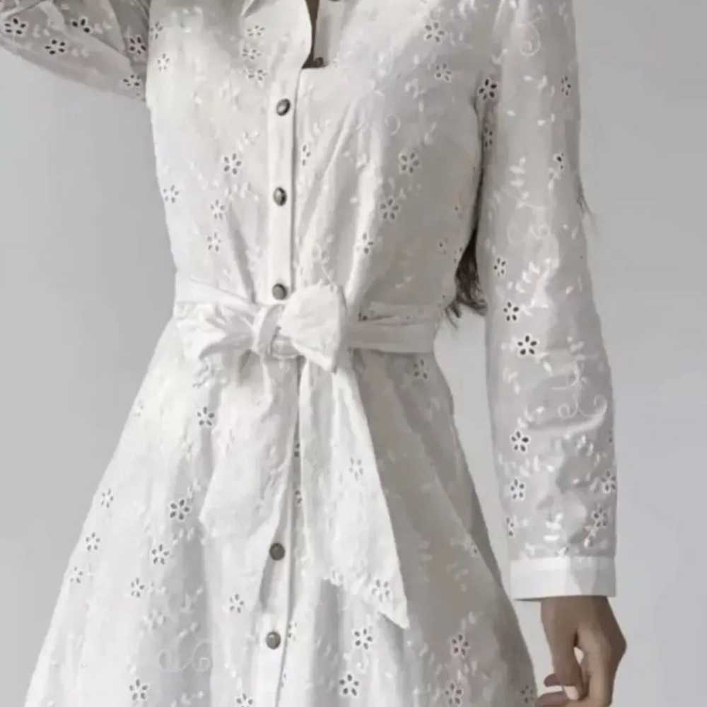 ZARA DRESS WITH CUTWORK EMBROIDERY OYSTER WHITE S… - image 8