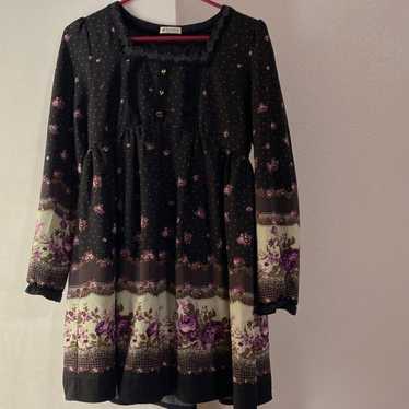 Axes Femme Black floral dress - image 1