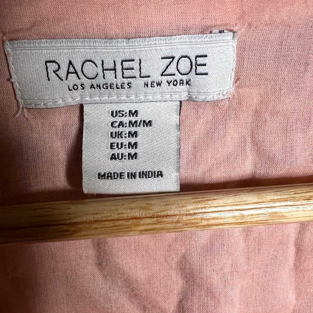 Rachel Zoe Boho Multicolor Paisley 100% Cotton V-… - image 4
