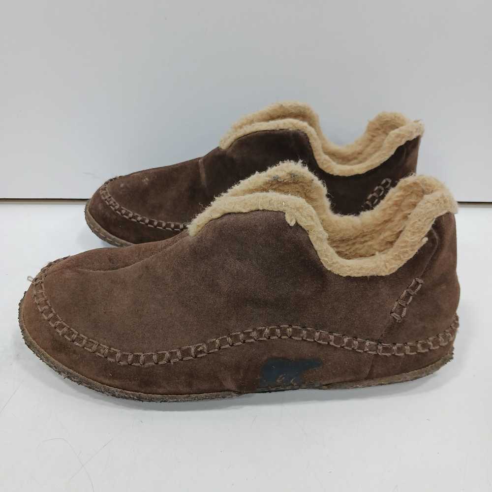 Sorel Men's Brown Suede Slippers Size 12 - image 1