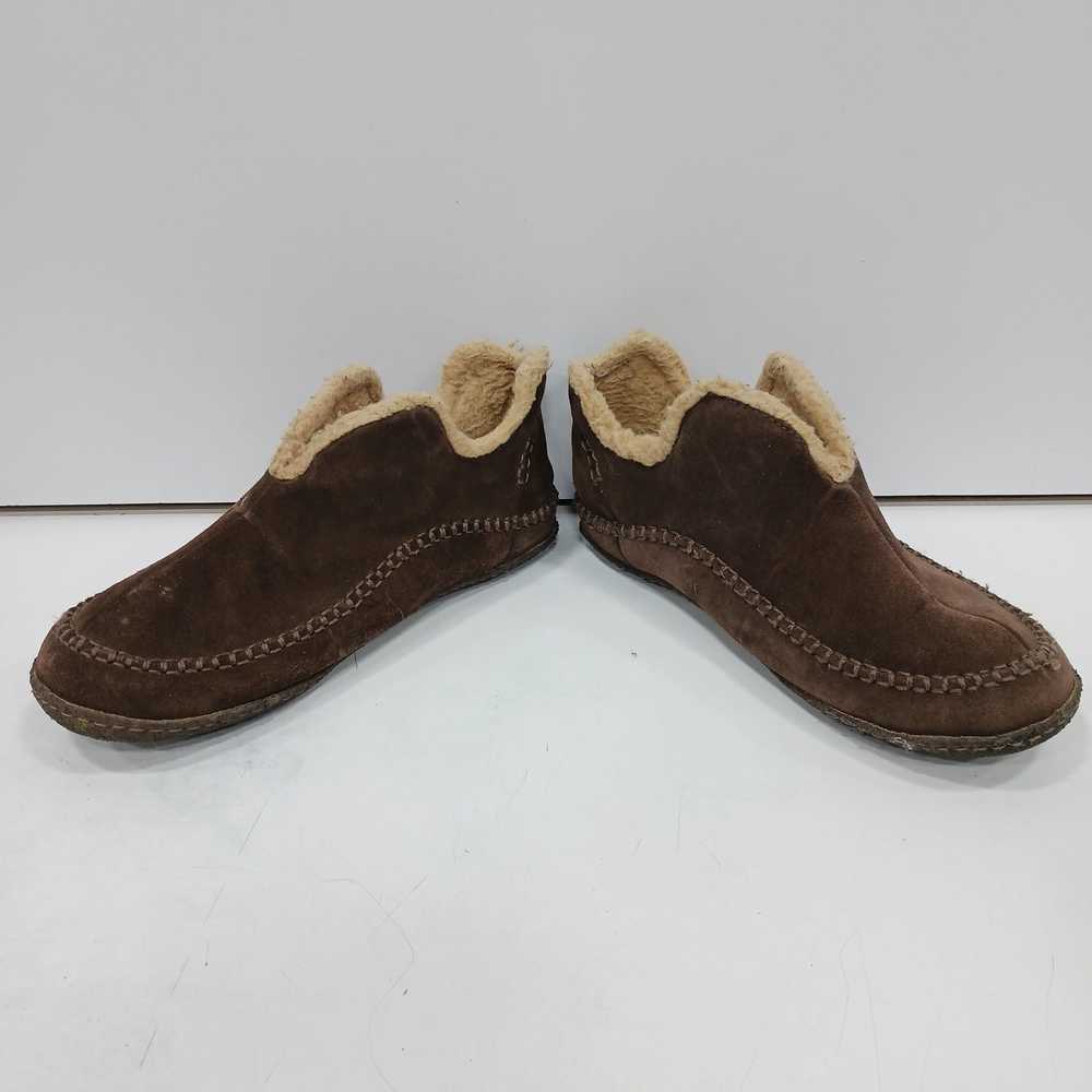Sorel Men's Brown Suede Slippers Size 12 - image 2