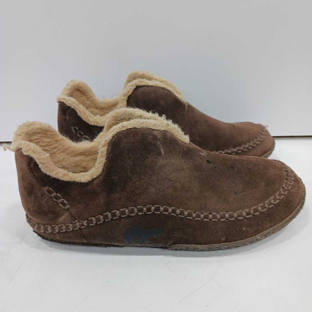 Sorel Men's Brown Suede Slippers Size 12 - image 3