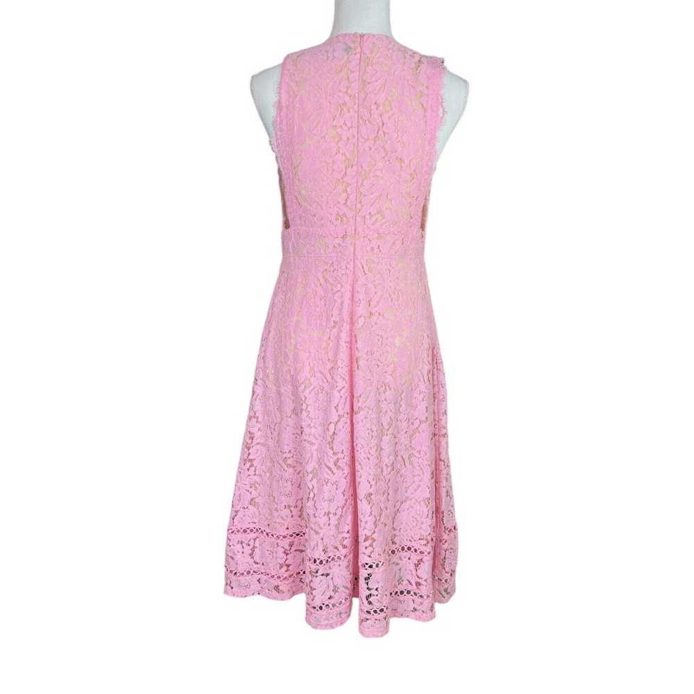 Lulu’s Kiss Kiss Pink Lace Sleeveless Midi Dress … - image 4