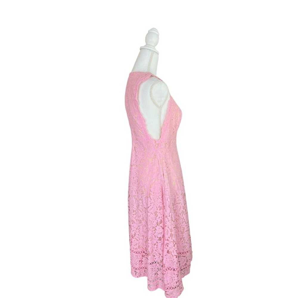 Lulu’s Kiss Kiss Pink Lace Sleeveless Midi Dress … - image 5
