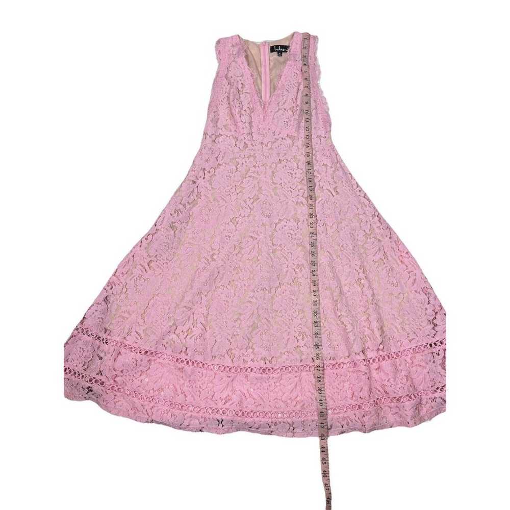 Lulu’s Kiss Kiss Pink Lace Sleeveless Midi Dress … - image 7