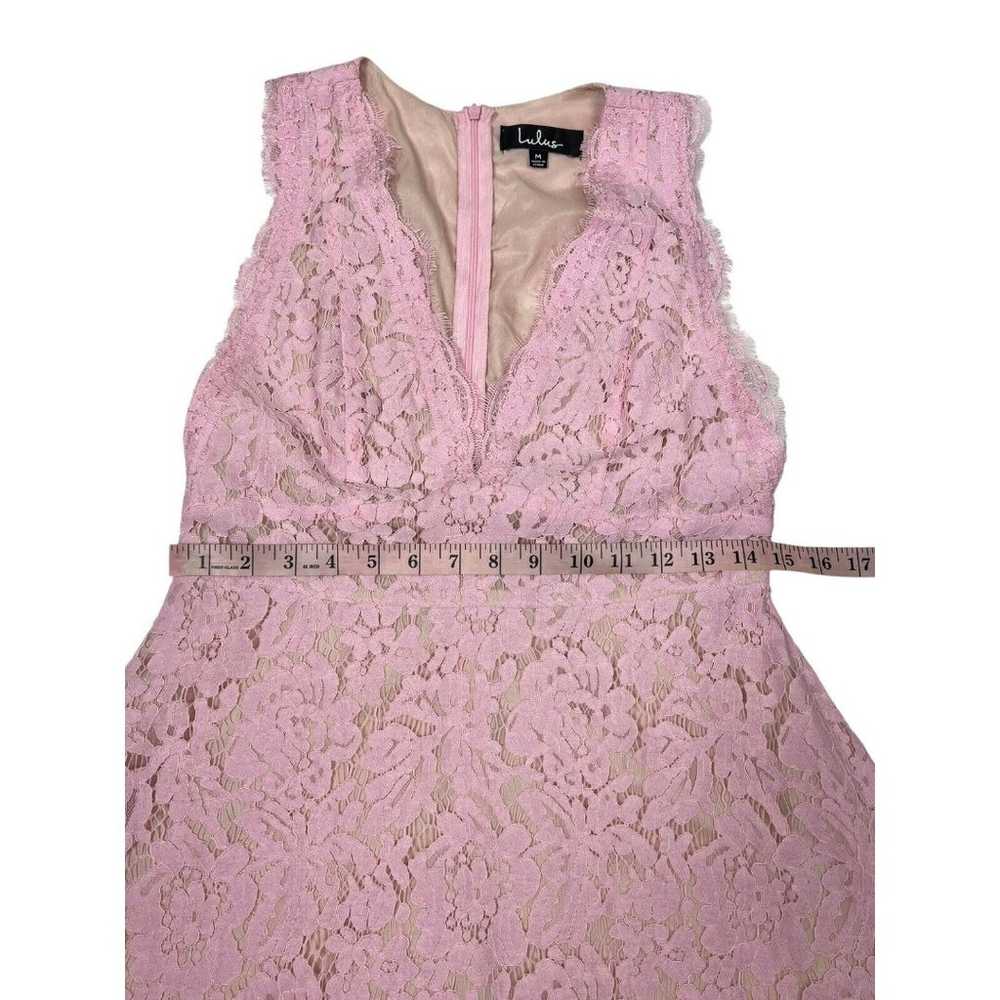 Lulu’s Kiss Kiss Pink Lace Sleeveless Midi Dress … - image 9