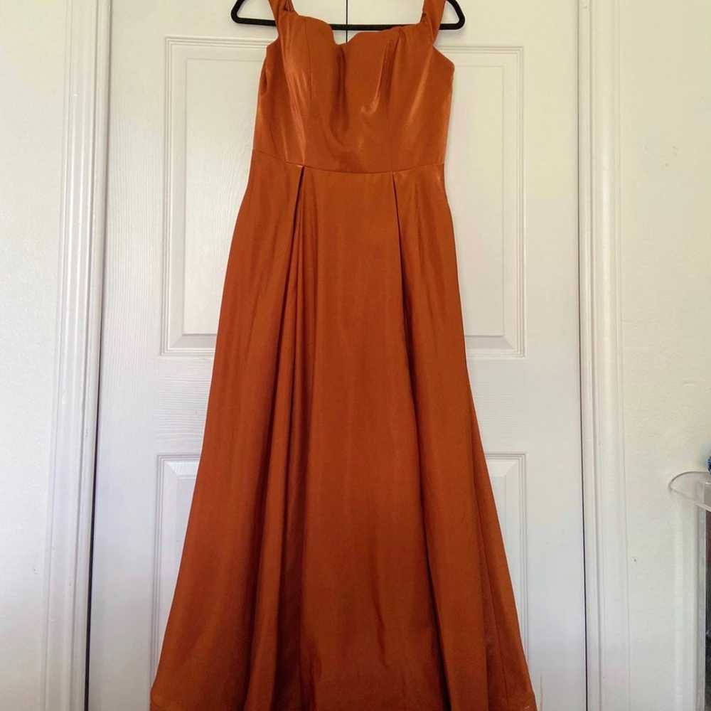 Burnt Orange Boutique Dress - image 1