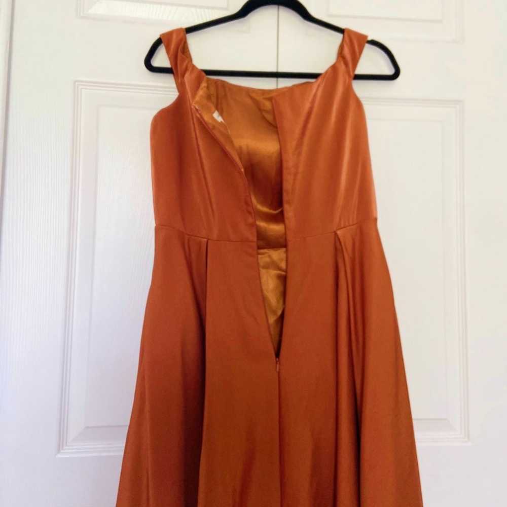 Burnt Orange Boutique Dress - image 3