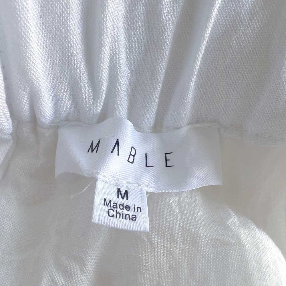 Mable Ruffle Ella Dress White SZ M - image 10
