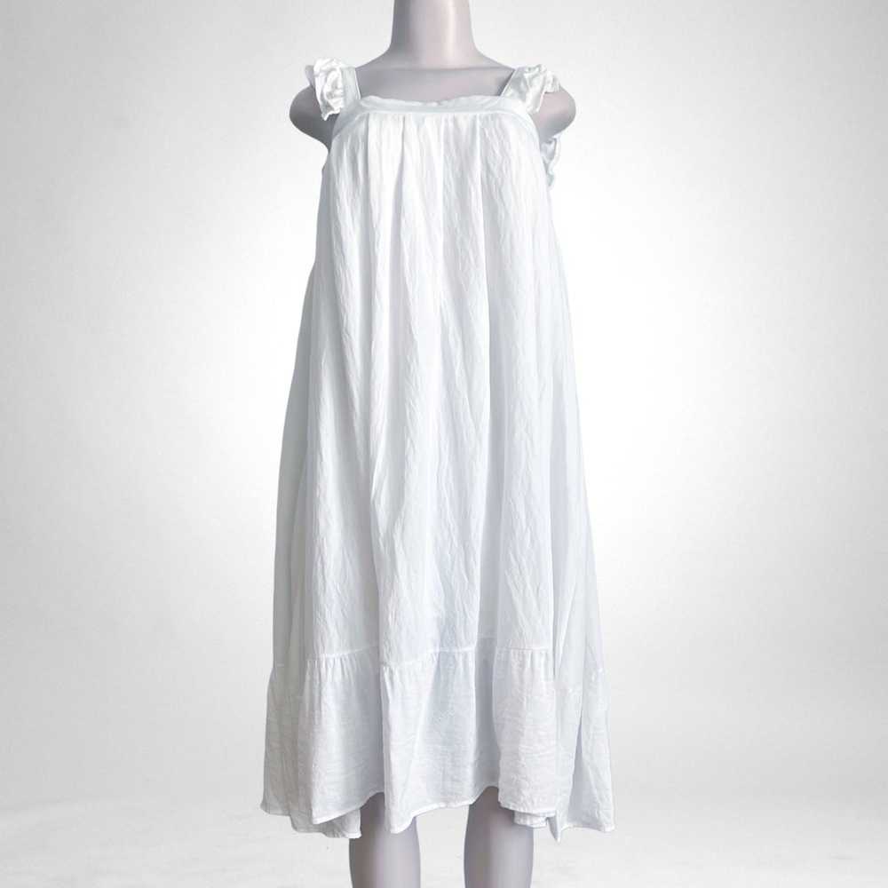 Mable Ruffle Ella Dress White SZ M - image 3