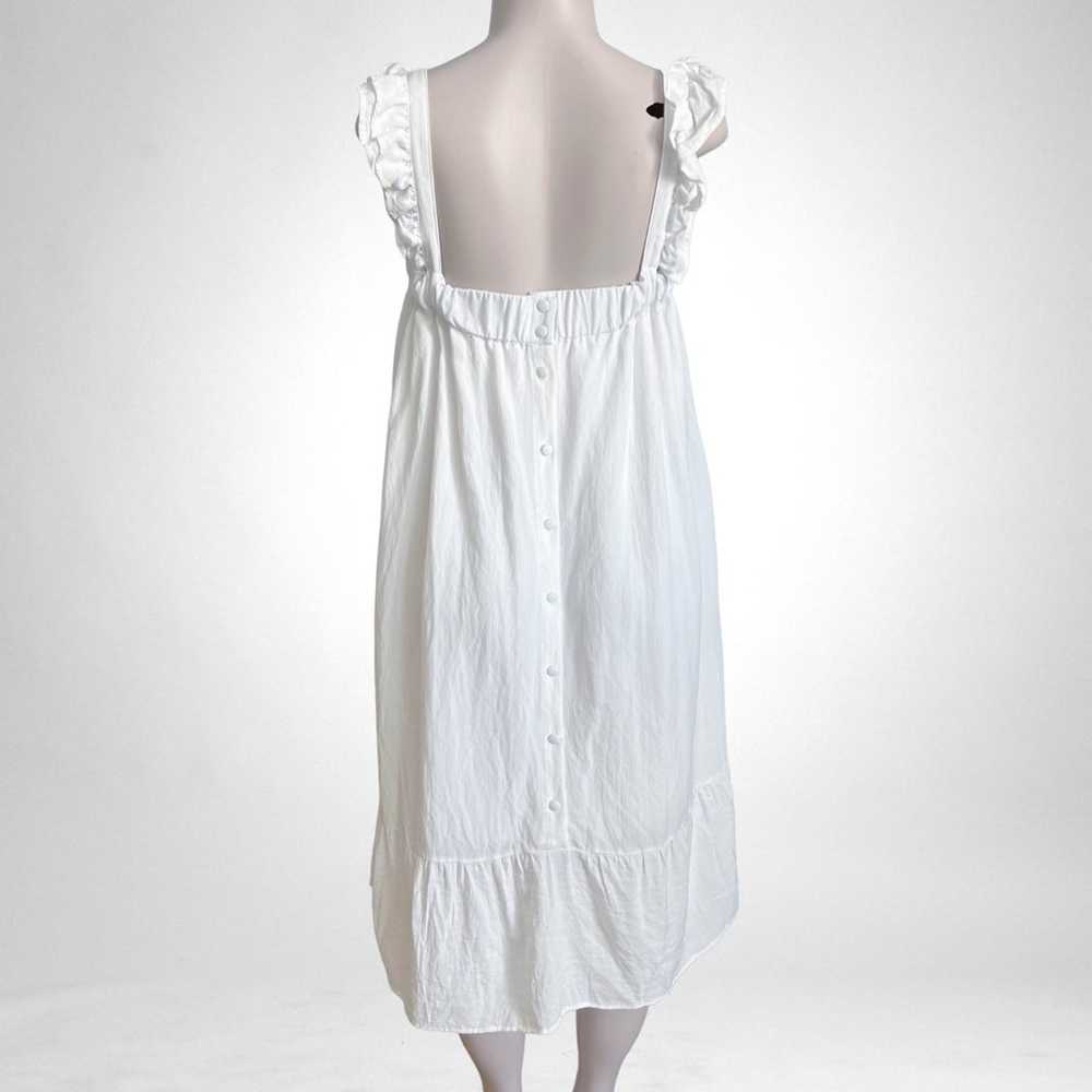 Mable Ruffle Ella Dress White SZ M - image 6