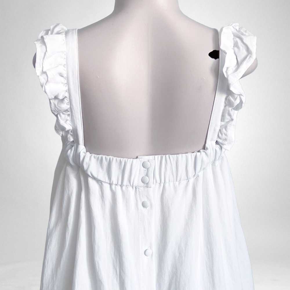 Mable Ruffle Ella Dress White SZ M - image 7