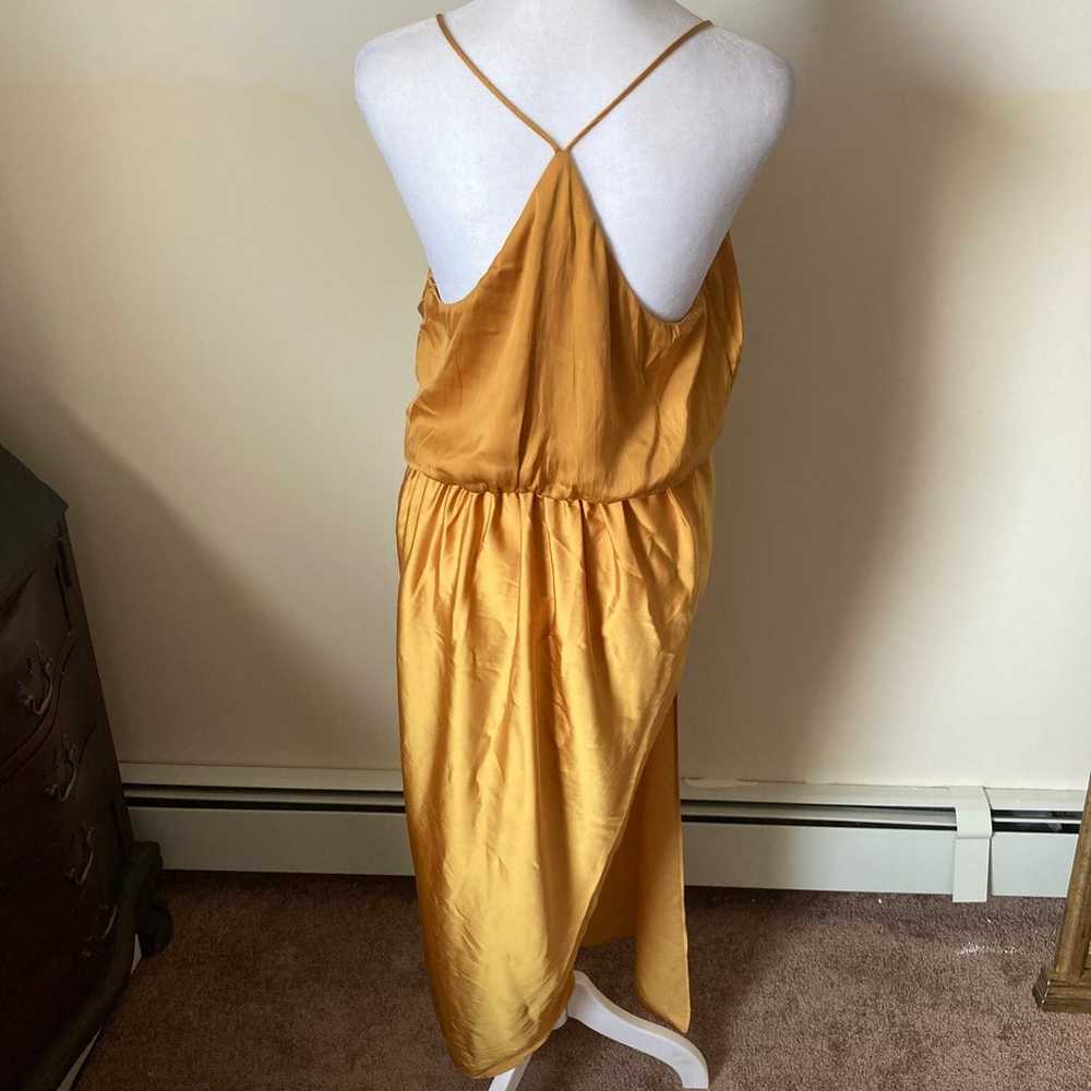 Shieke Gold Faux Wrap Dress AU size 12 (US M/8) - image 4