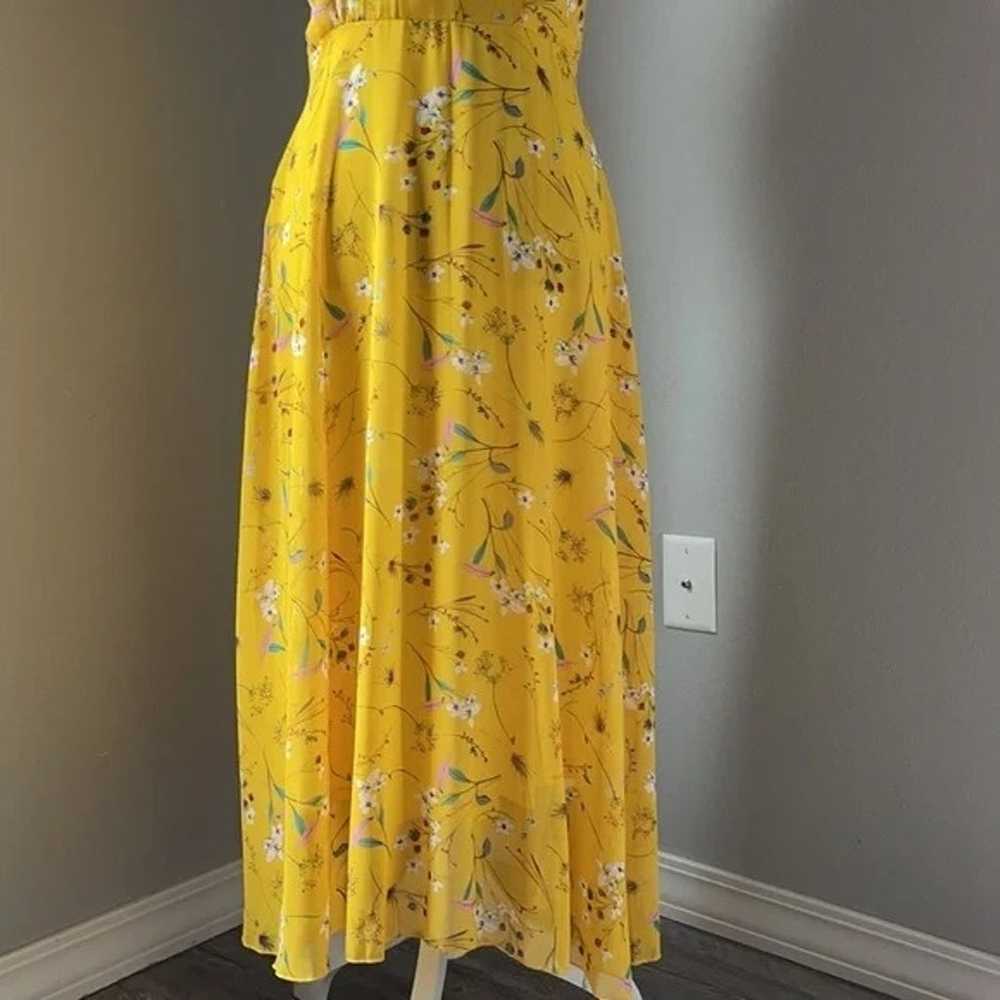 As Denzha Yellow Floral Cross Back Dress - image 2