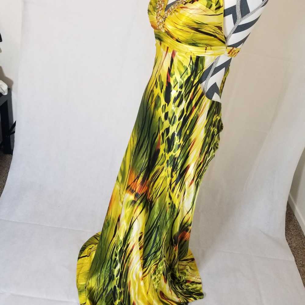 Faviana Couture Beaded Multi-Colored Animal Print… - image 3