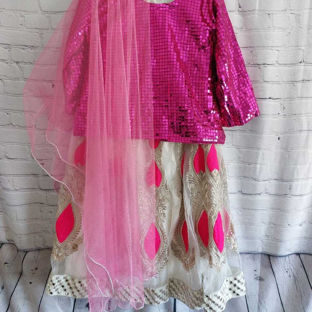 Gorgeous Pink and White Pakistani Suit - 3 Piece … - image 1