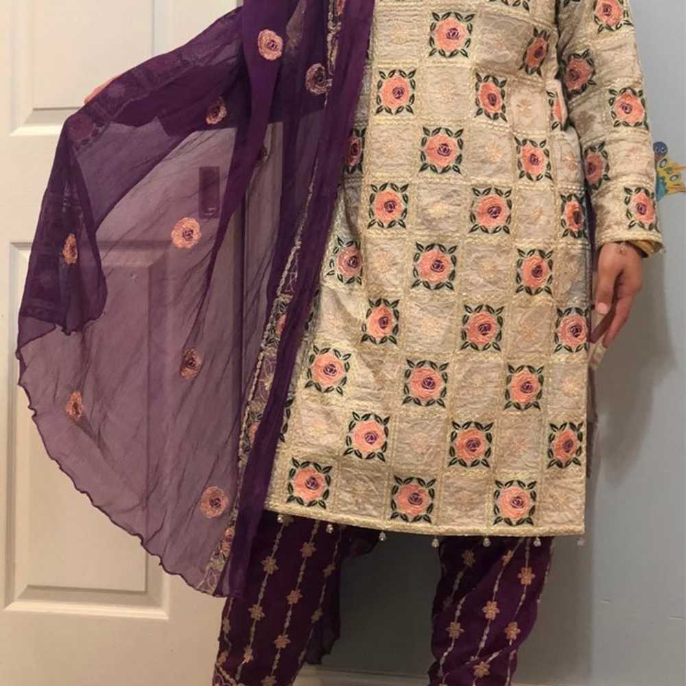 Pakistani Designer Maria B Shalwar Kame - Gem