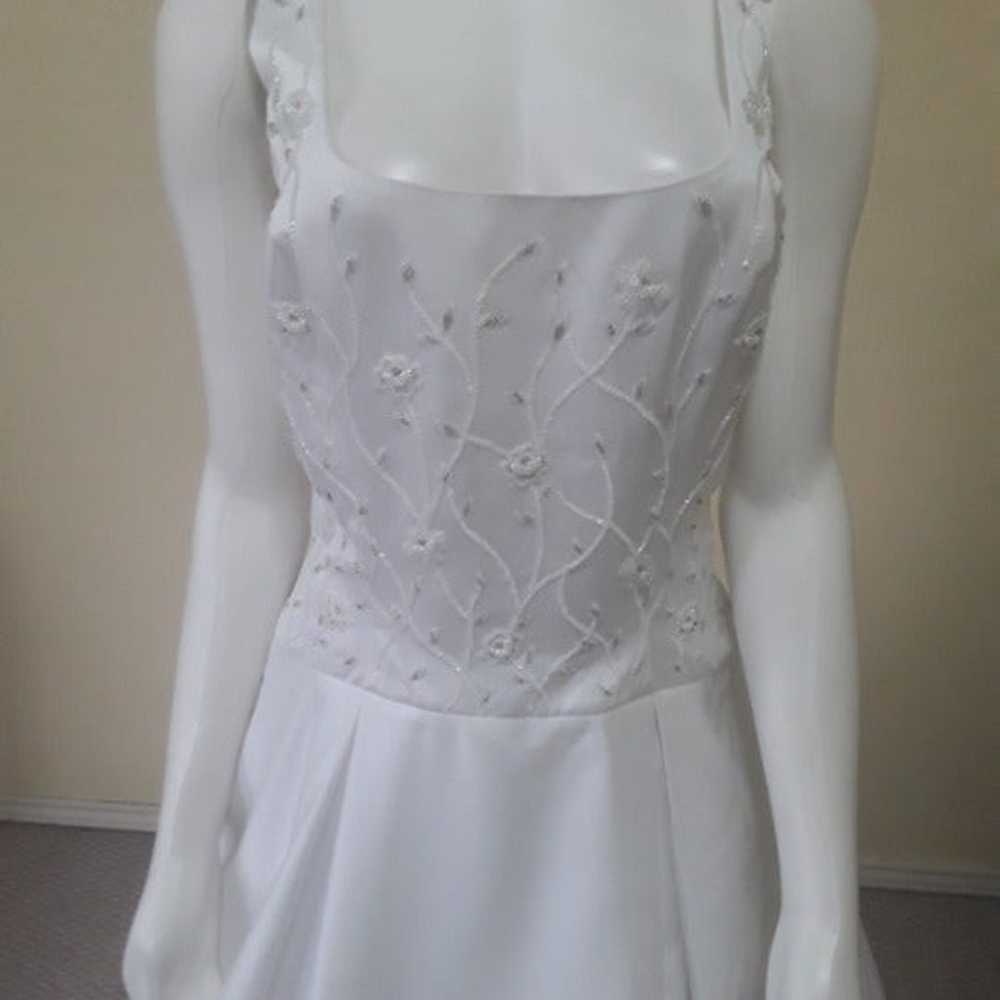 White Wedding Gown By Mon Cherie - image 2