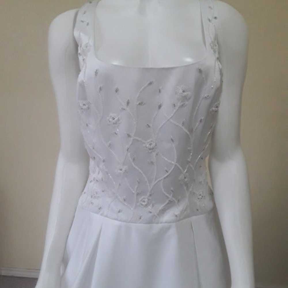 White Wedding Gown By Mon Cherie - image 6