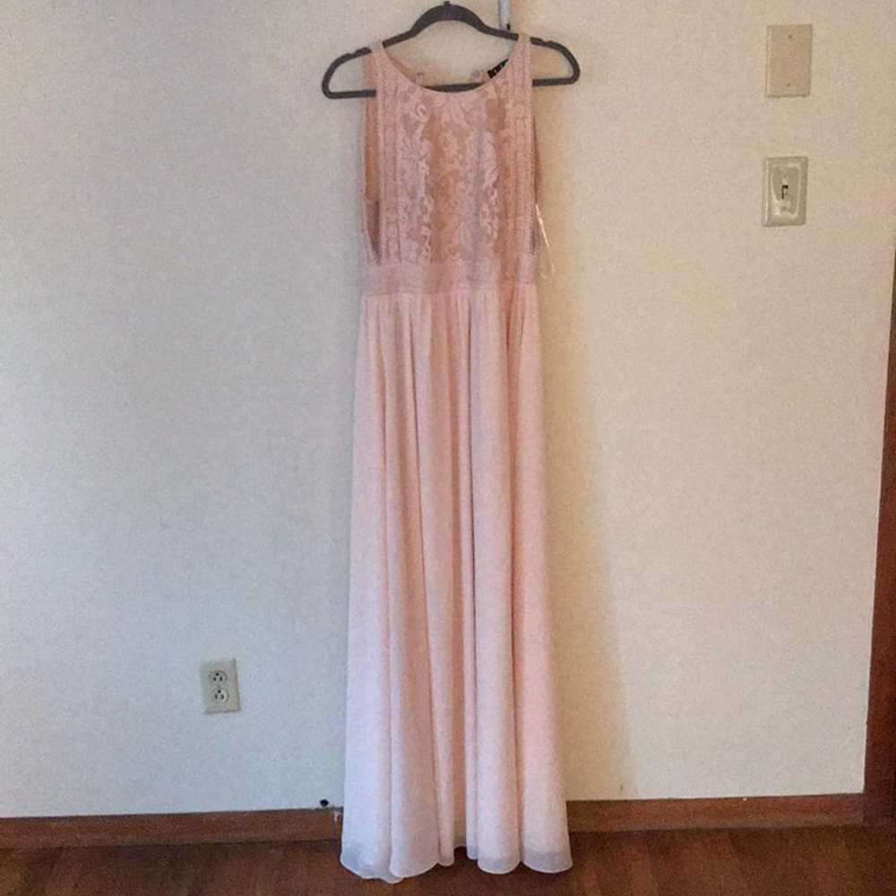 Blush Pink Lace Maxi Dress - image 5