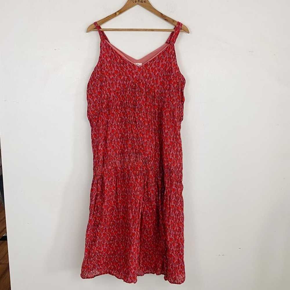 JOIE red pattern maxi sleeveless sun dress - image 1