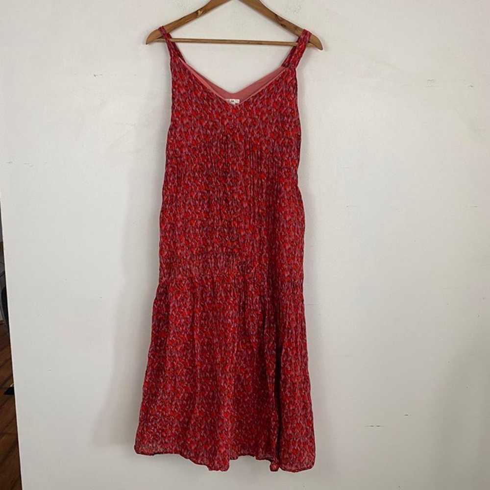 JOIE red pattern maxi sleeveless sun dress - image 2