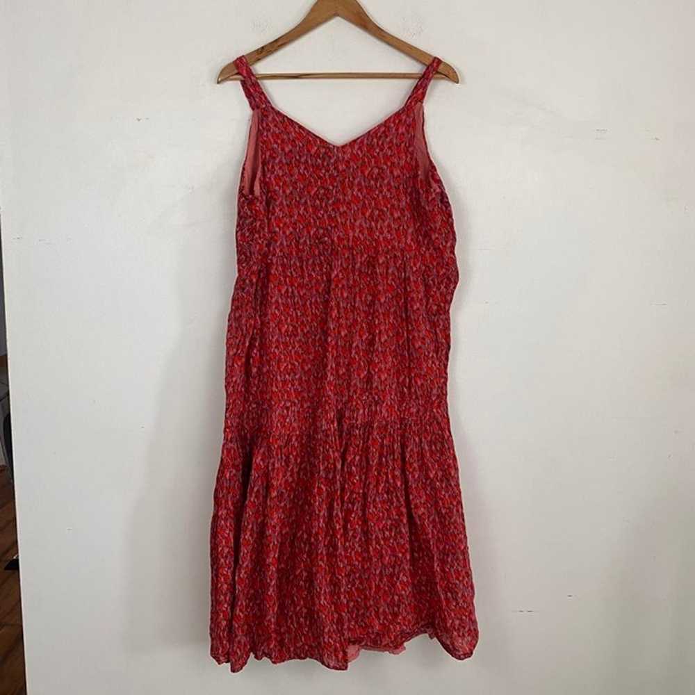 JOIE red pattern maxi sleeveless sun dress - image 4