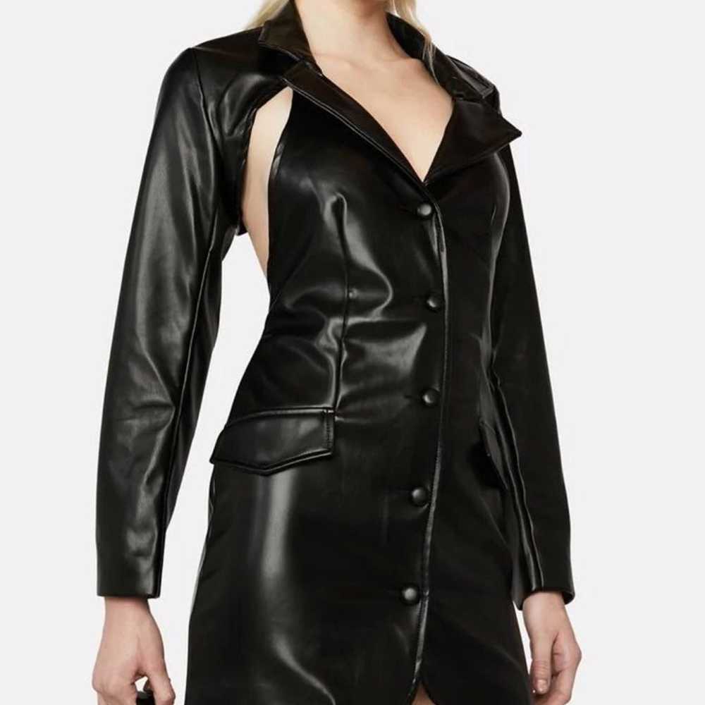 Hot & Delicious Black Faux Leather Motorcycle Dre… - image 3