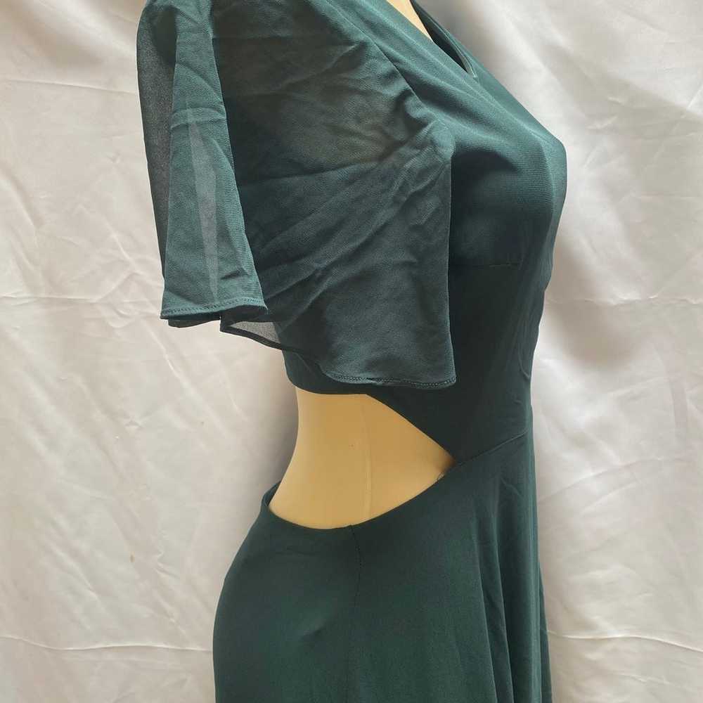 Garden Bliss Emerald Green Cutout Maxi Dress - image 6