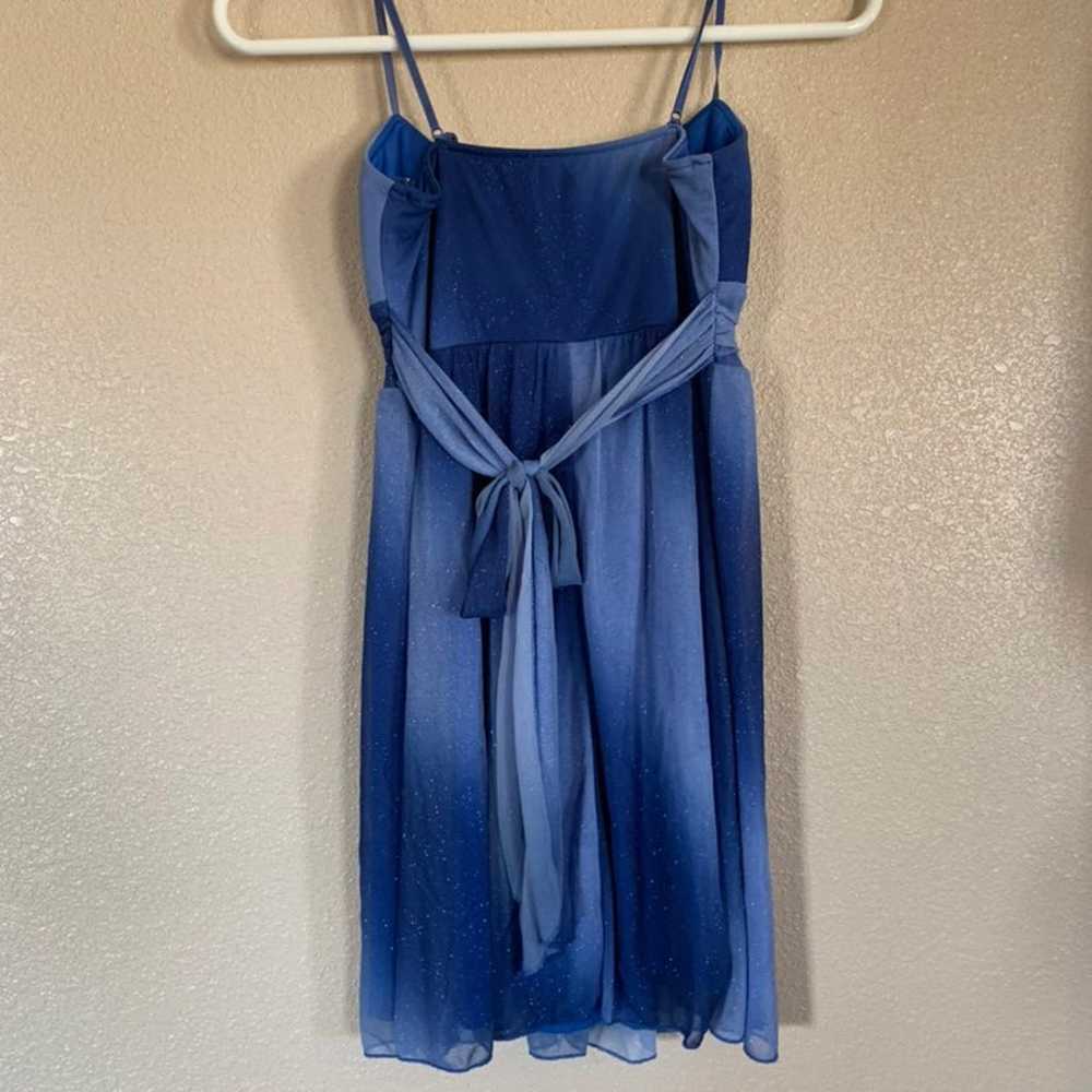 Two Tone Blue Prom Dress - image 2