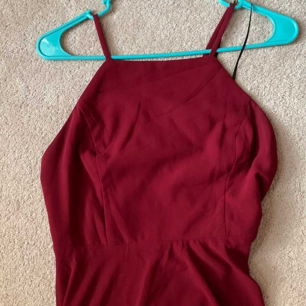 Wine Red Gown - image 2