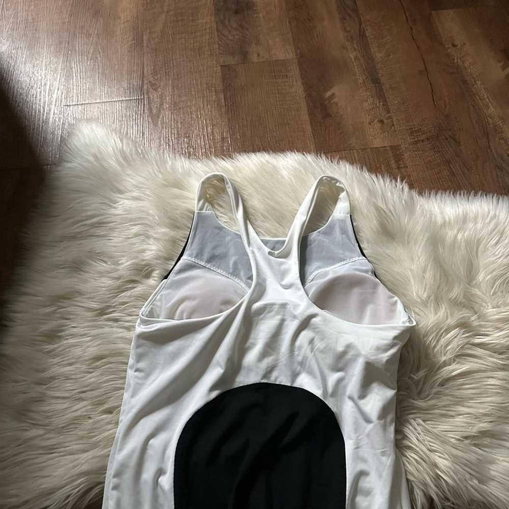 ATHLETA Colorblock White And Black Swim Dress - image 4
