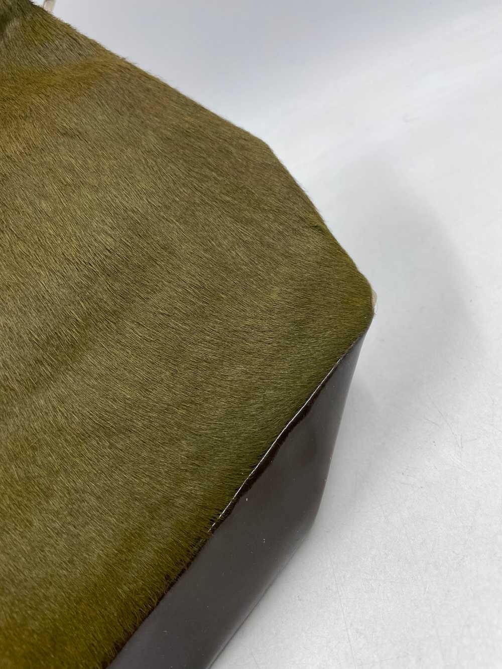 Authentic Prada Calf Hair Green Shoulder Bag - image 8